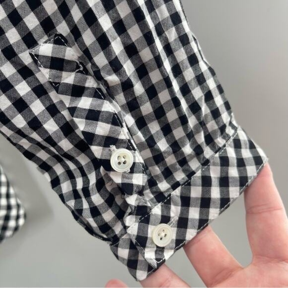 Classic Black and White Checkered Men's Shirt